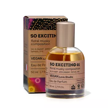 Парфюмерная вода женская Vegan Love Studio So Exciting 01, 50 мл (по мотивам Molecules Escentric 01 (Escentric Molecules)