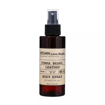 Парфюмированный спрей-мист для тела VEGAN.Love.Studio Tonka Beans, Leather женский, 150 мл