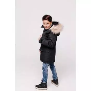 Парка для мальчиков «Мэтт», рост 164 см, цвет чёрный