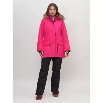 Парка женская, цвет розовый, размер 44