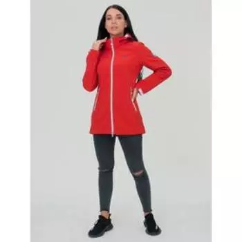 Парка женская, размер 42, цвет красный