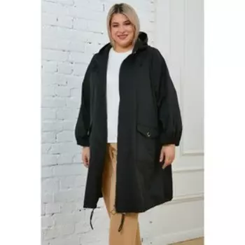 Парка женская, размер 64, цвет чёрный