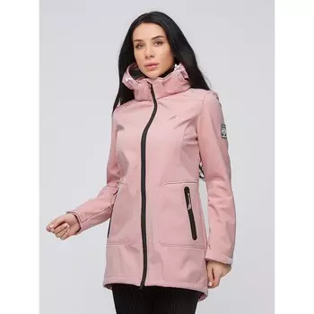 Парка женская softshell персикового цвета, размер 46