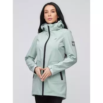 Парка женская softshell салатового цвета, размер 48