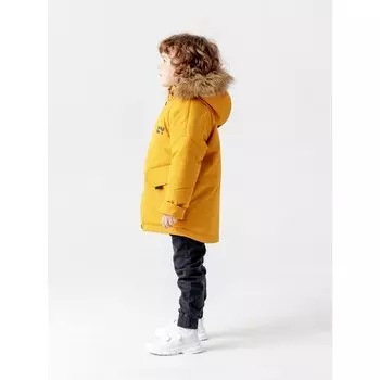 Парка зимняя для мальчика «Енисей», рост 128 см, цвет горчичный
