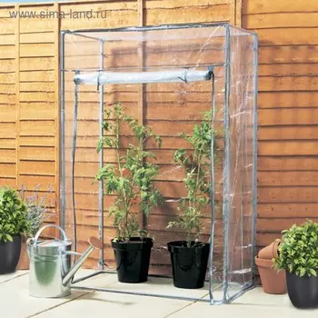 Парник для томатов и перцев, 100 50 150 см, труба в ПВХ d = 16 мм, чехол из ПВХ плёнки