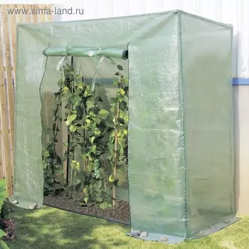 Парник для томатов и перцев, 200 77 169 см, труба в ПВХ d = 16 мм, чехол из армированной плёнки