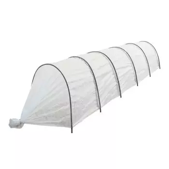 Парник прошитый, длина 5 м, 6 дуг из металла, дуга L = 3 м, d = 10 мм, спанбонд 60 г/м, «Весна»