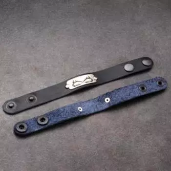 Парные браслеты "Любовь навсегда", натуральная кожа, сталь