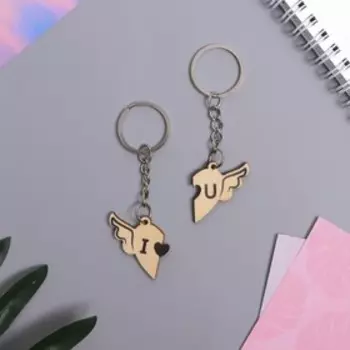 Парные брелоки неразлучники «Крылья», 8 х 13.3 см