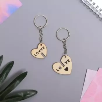 Парные брелоки неразлучники LO VE, 8 х 13.3 см