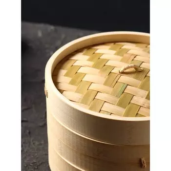 Пароварка Доляна «Восточная кухня», 2 этажа, d=21 см, бамбук