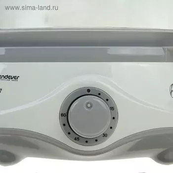 Пароварка Endever Vita-170, электрическая, 1000 Вт, 11 л, 3 яруса, бело-серая