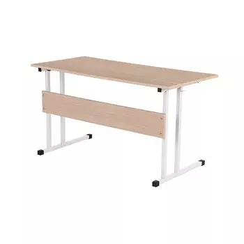 Парта Polini kids City D2 «Ученик», 4 группа, цвет белый-дуб пастельный