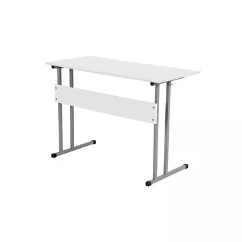 Парта для школьника Polini kids City D2 «Ученик», 7 группа, 1200550820 мм, цвет белый/серый