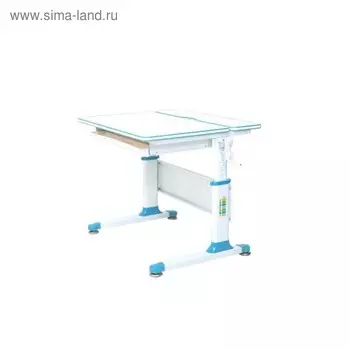 Парта-трансформер Rifforma-80 Белый/Белый Цвет кромки Голубой