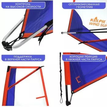 Парус KELPIE 23 Wind Sup, 4 кв.м, 340х167 см
