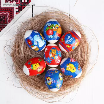 Плёнка пасхальная термоусадочная «Детские узоры», наклейка на 7 яиц