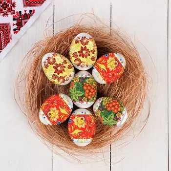 Пасхальная термоусадочная плёнка "Хохлома"