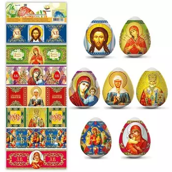 Пасхальная термоусадочная плёнка "Лики 2" на 7 яиц