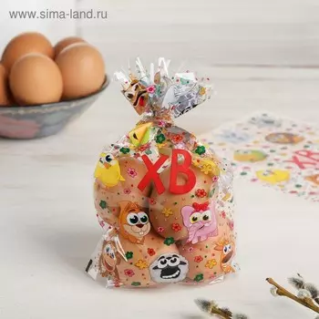 Пасхальный подарочный пакет «Зверьки», 14.5 × 20 см