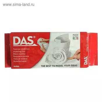 Масса для лепки самозотвердевающая, 500 г, белая, DAS