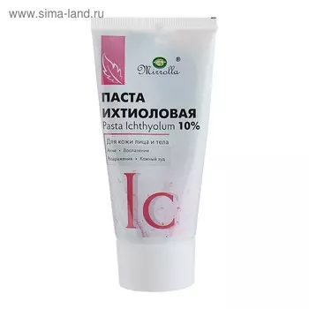 Паста ихтиоловая Mirrolla, от акне, 40 мл