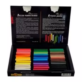 Пастель сухая, набор 36 цветов, Hard, Спектр "Северное Сияние", D-8.5мм /L-68мм, квадратное сечение, художественная
