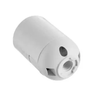 Патрон E27, пластиковый подвесной, белый