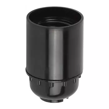 Патрон Эра Е27 подвесной, бакелит, черный