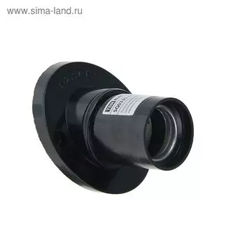 Патрон TDM, E27, наклонный, настенный, карболитовый, чёрный