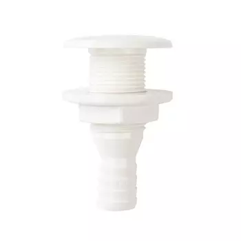 Патрубок водосброса SeaFlo SFDS1-0750-01, под патрубок 19мм, белый