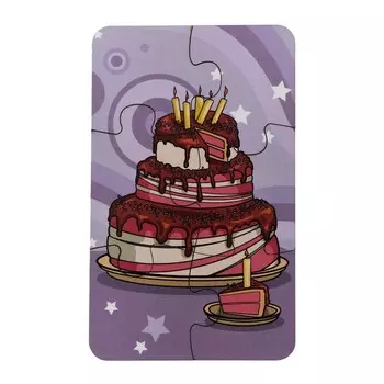 Пазл 3 картинки «Сладости», 18 деталей, размер — 8 13 см