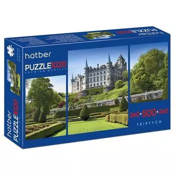 Пазл 3 в 1 «Замок», 260+500+260 элементов