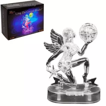 Пазл 3D кристаллический, «Знак зодиака Дева», 38 деталей, световые эффекты, работает от батареек