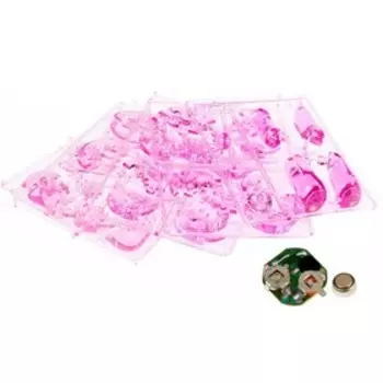 Пазл 3D детский «Мишка», кристаллический, 41 деталь, цвета МИКС