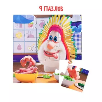 Пазл 4 в 1 «Готовим с Бубой», №7, 86 элементов