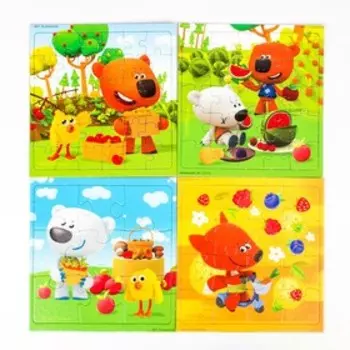 Пазл 4 в 1 «Ми-ми-мишки. Лакомый кусочек», 86 элементов