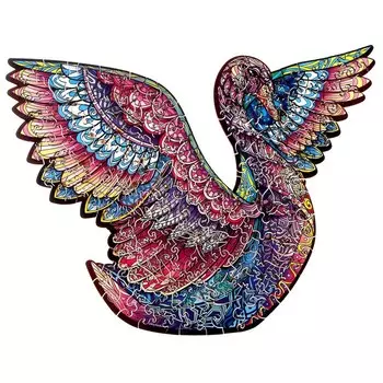 Пазл фигурный «Белый лебедь», 134 детали