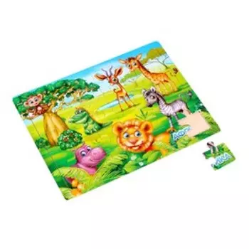 Пазл большой деревянный «Африка», 30 элементов