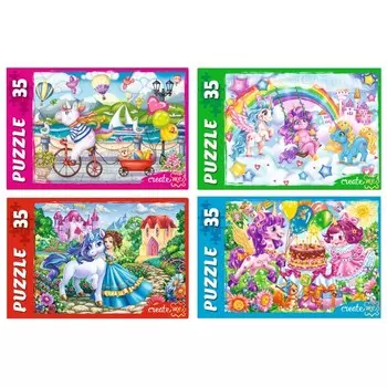 Пазл «Чудесные единороги», 35 элементов