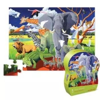 Пазл Crocodile Creek «Дикое сафари», 36 элементов