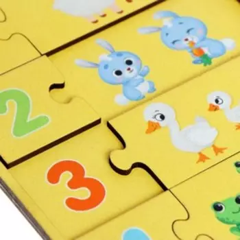 Пазл деревянный музыкальный «Считаем до 10»