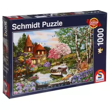 Пазл «Дом на озере», 1000 элементов