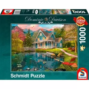 Пазл «Доминик Дэвисон. Дом у озера», 1000 элементов