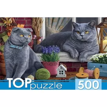 Пазл «Два британских кота», 500 элементов