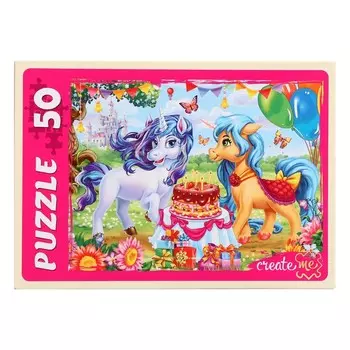 Пазл «Единороги» №4, 50 элементов