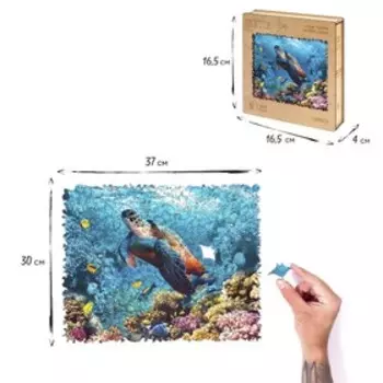 Пазл фигурный «Черепаха» XL