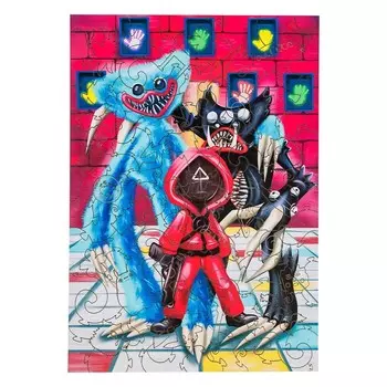 Пазл фигурный «Хагги Вагги и Килли Вилли», 110 деталей, 20 29 см