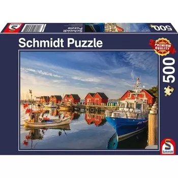 Пазл «Гавань в рыбацкой деревне», 500 элементов